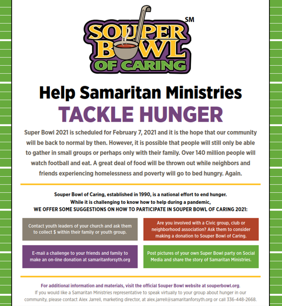 2023 Souper Bowl of Caring to benefit Community Shelter of Union